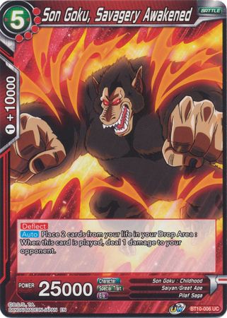 Son Goku, Savagery Awakened (BT10-006) [Rise of the Unison Warrior 2nd Edition] | Black Swamp Games