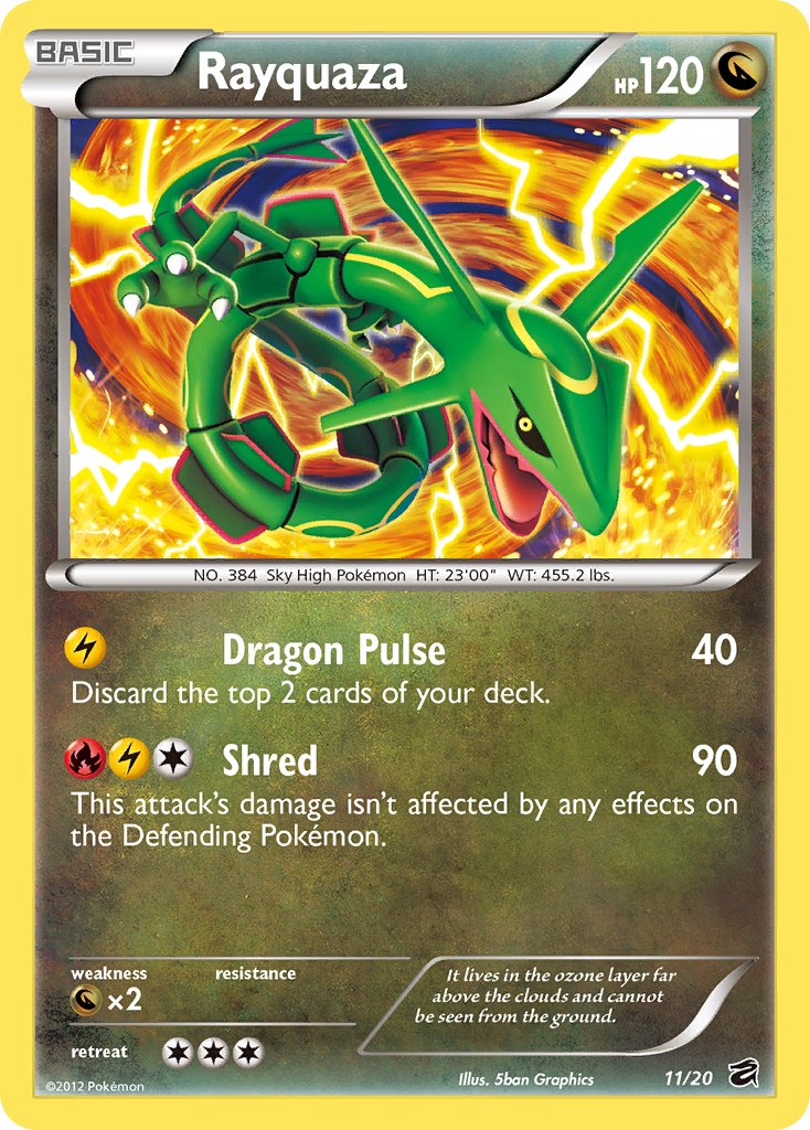 Rayquaza (11/20) (Blister Exclusive) [Black & White: Dragon Vault] | Black Swamp Games