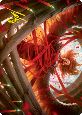 Sigarda's Imprisonment Art Card (Gold-Stamped Signature) [Innistrad: Crimson Vow Art Series] | Black Swamp Games