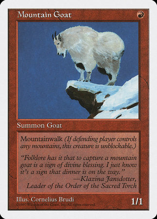 Mountain Goat [Fifth Edition] | Black Swamp Games