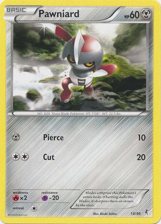 Pawniard (13/30) [XY: Trainer Kit 1 - Bisharp] | Black Swamp Games