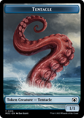 Tentacle // Human (26) Double-Sided Token [March of the Machine Commander Tokens] | Black Swamp Games