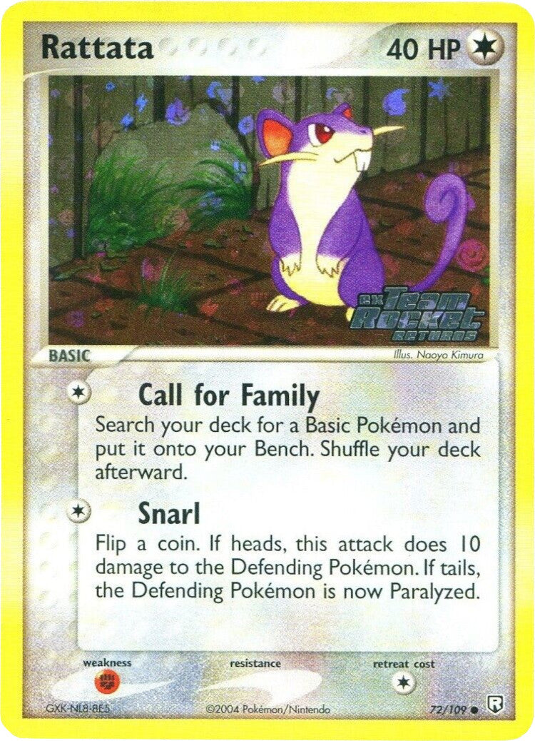 Rattata (72/109) (Stamped) [EX: Team Rocket Returns] | Black Swamp Games