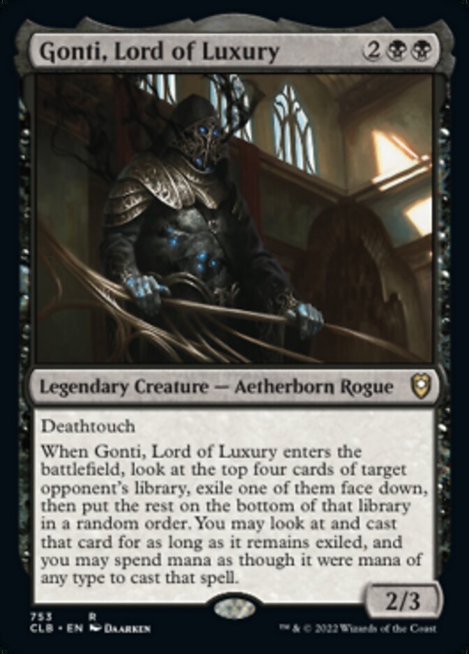 Gonti, Lord of Luxury [Commander Legends: Battle for Baldur's Gate] | Black Swamp Games