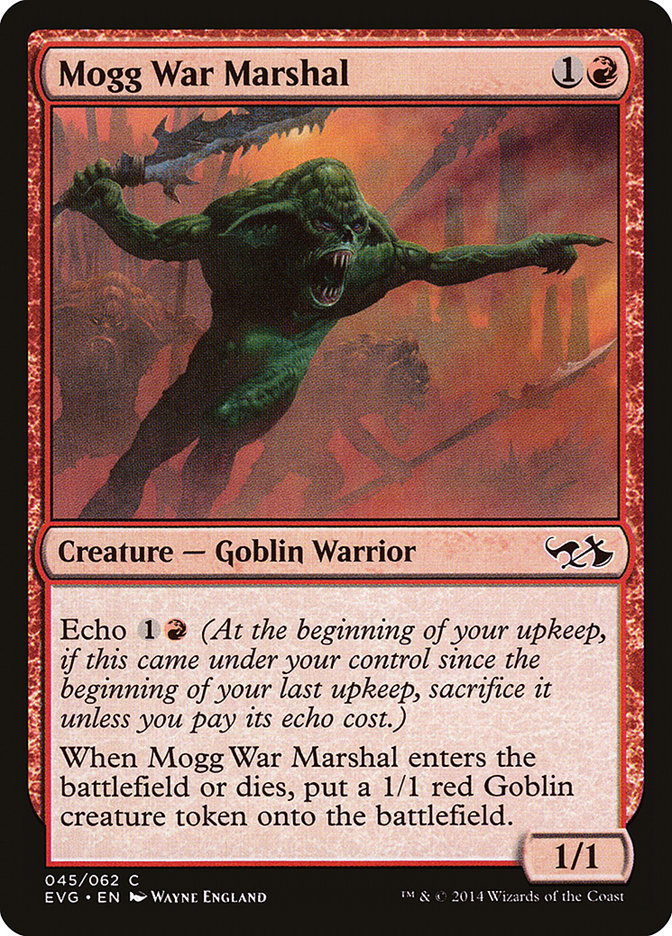 Mogg War Marshal (Elves vs. Goblins) [Duel Decks Anthology] | Black Swamp Games