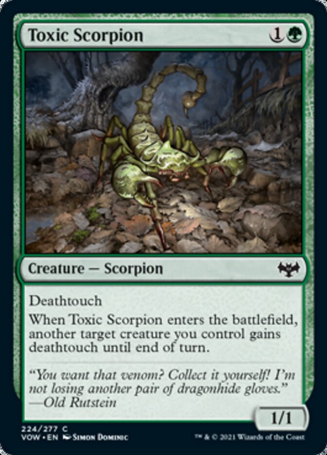 Toxic Scorpion [Innistrad: Crimson Vow] | Black Swamp Games