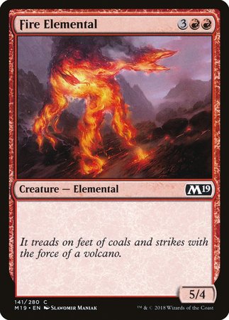 Fire Elemental [Core Set 2019] | Black Swamp Games