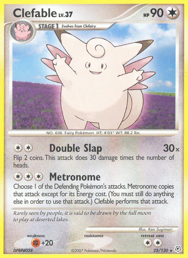 Clefable (22/130) [Diamond & Pearl: Base Set] | Black Swamp Games