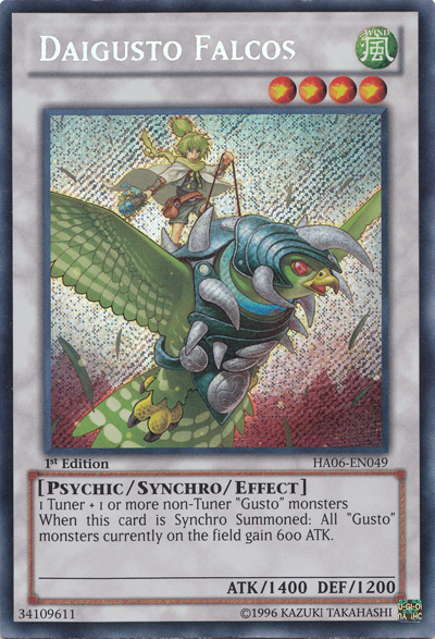 Daigusto Falcos [HA06-EN049] Secret Rare | Black Swamp Games