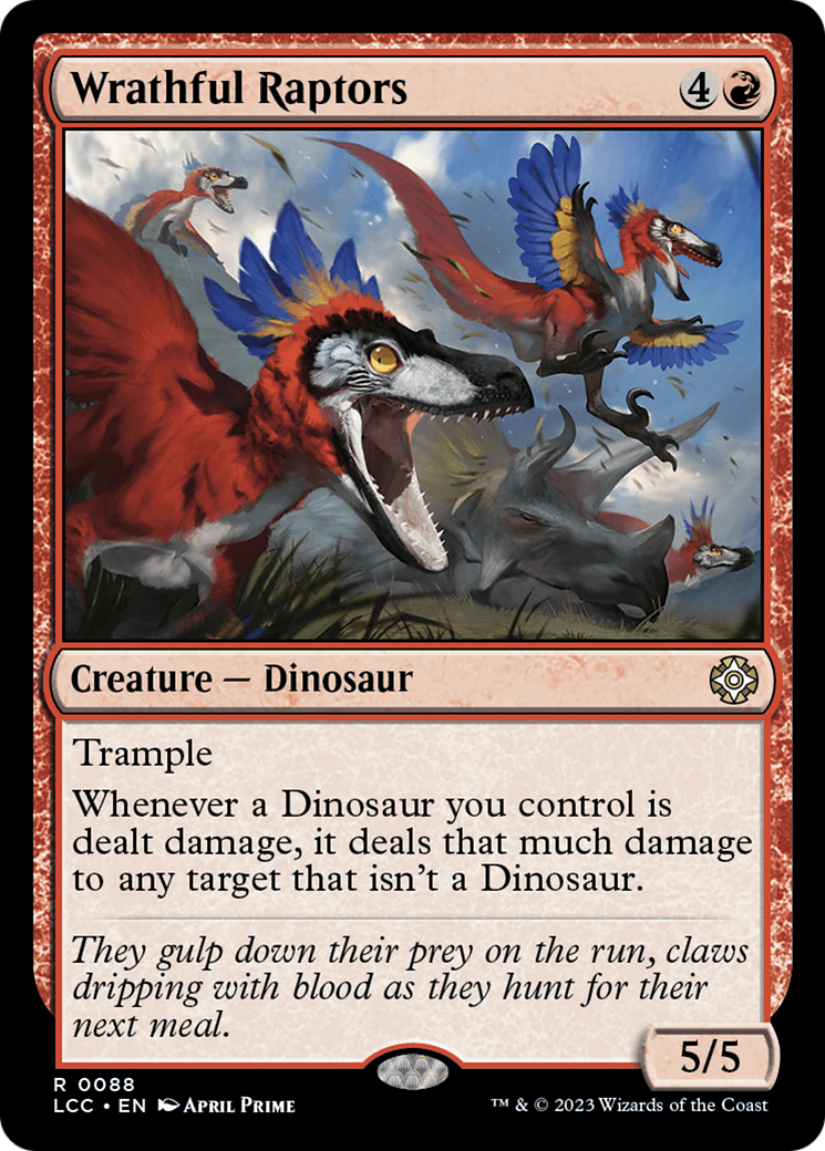 Wrathful Raptors [The Lost Caverns of Ixalan Commander] | Black Swamp Games