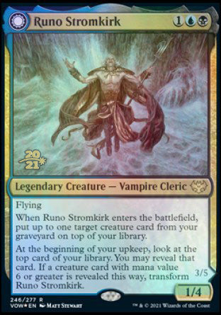 Runo Stromkirk // Krothuss, Lord of the Deep [Innistrad: Crimson Vow Prerelease Promos] | Black Swamp Games