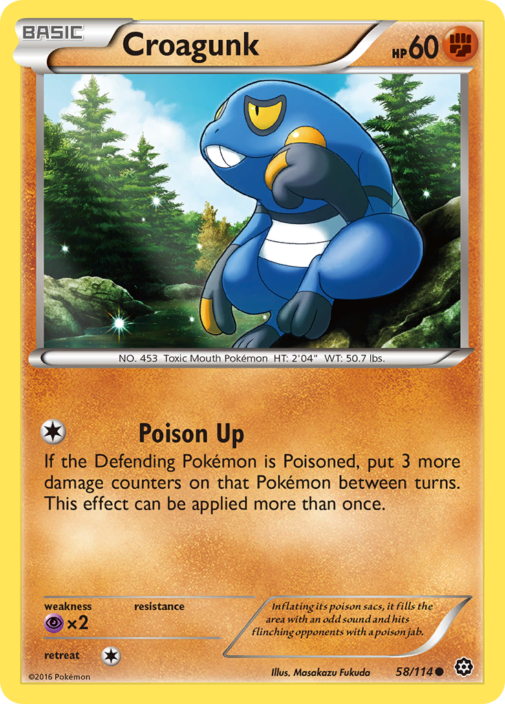 Croagunk (58/114) [XY: Steam Siege] | Black Swamp Games