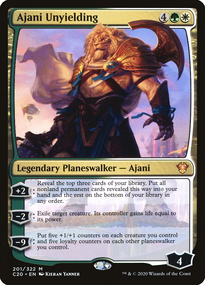 Ajani Unyielding [Commander 2020] | Black Swamp Games