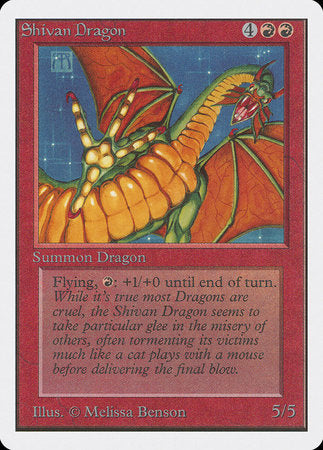 Shivan Dragon [Unlimited Edition] | Black Swamp Games