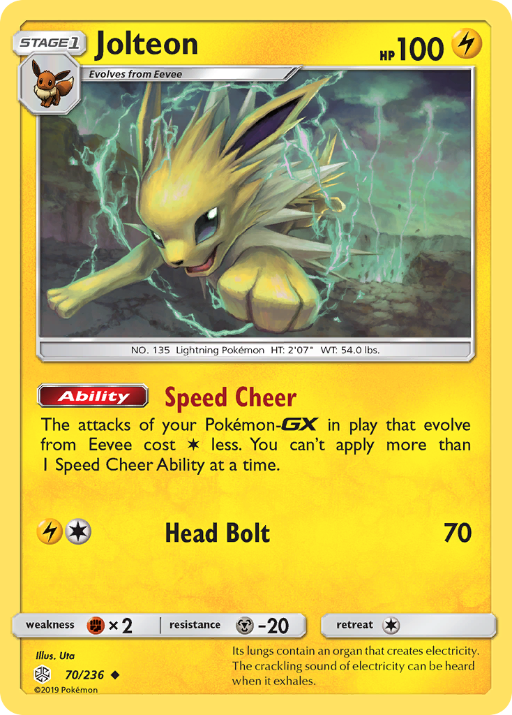 Jolteon (70/236) [Sun & Moon: Cosmic Eclipse] | Black Swamp Games