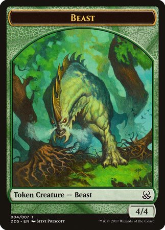 Beast Token [Duel Decks: Mind vs. Might Tokens] | Black Swamp Games