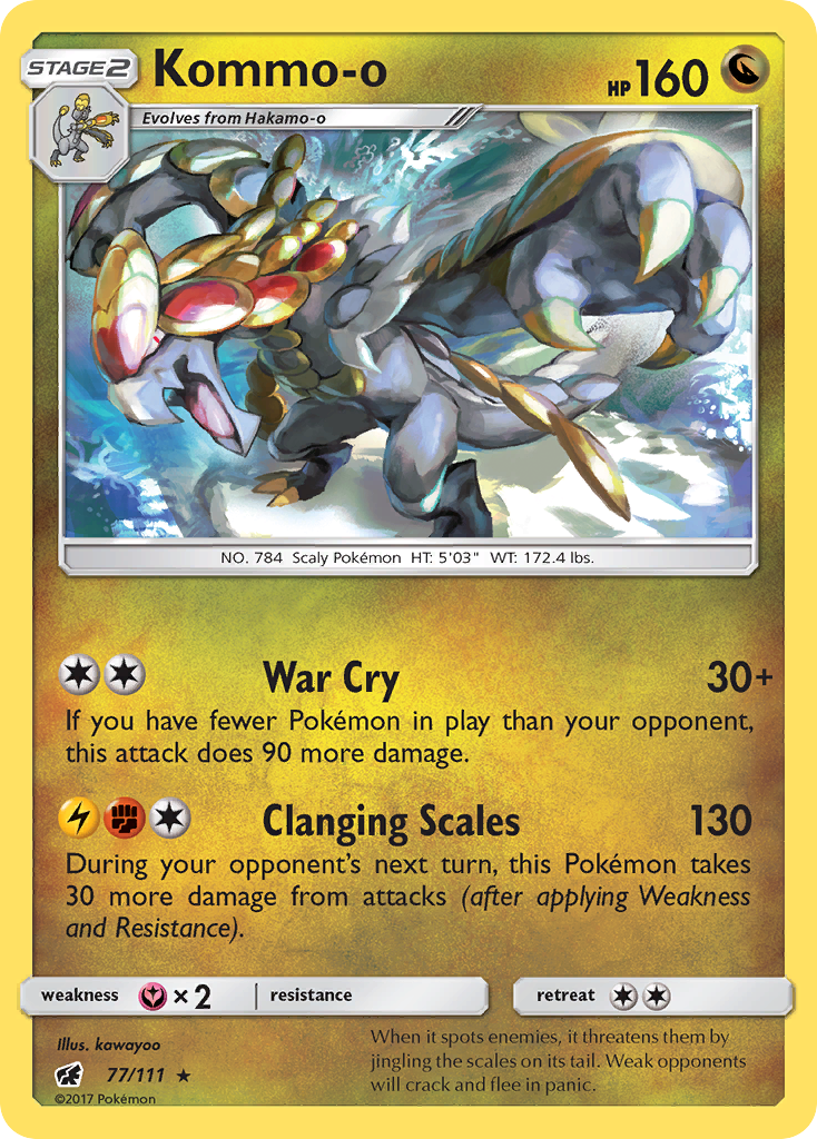 Kommo-o (77/111) [Sun & Moon: Crimson Invasion] | Black Swamp Games