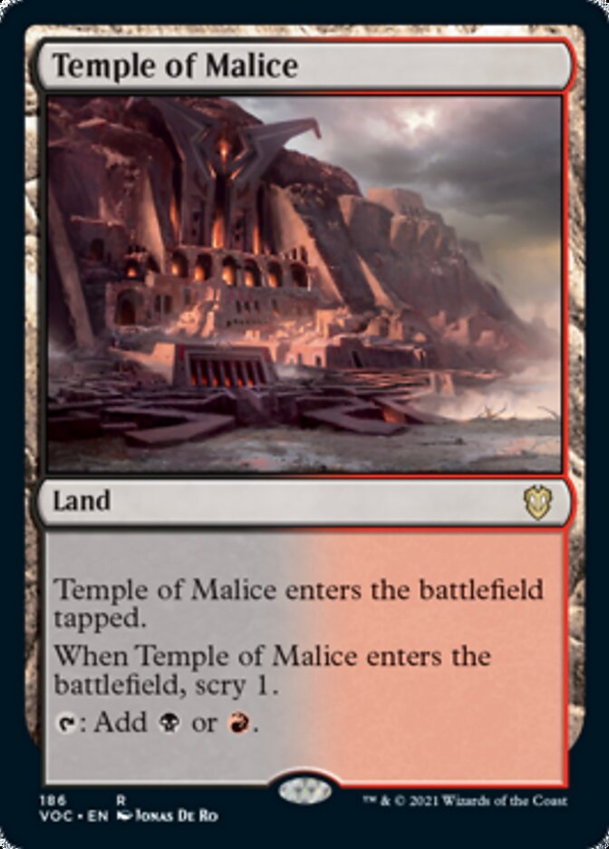 Temple of Malice [Innistrad: Crimson Vow Commander] | Black Swamp Games