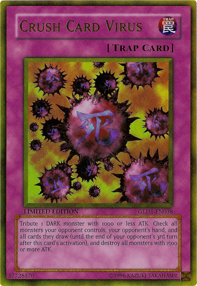 Crush Card Virus [GLD1-EN038] Gold Rare | Black Swamp Games