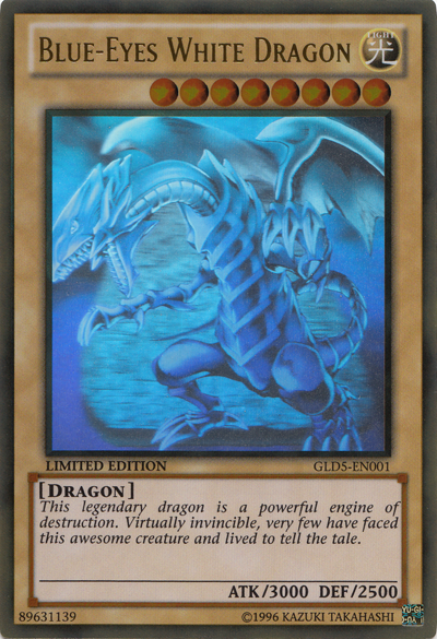 Blue-Eyes White Dragon [GLD5-EN001] Ghost/Gold Rare | Black Swamp Games