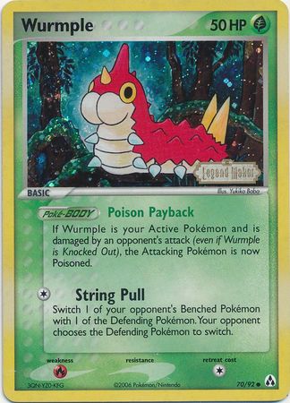 Wurmple (70/92) (Stamped) [EX: Legend Maker] | Black Swamp Games