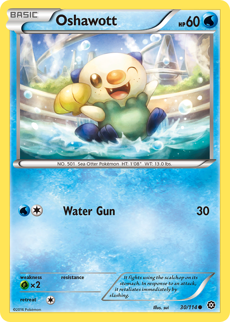 Oshawott (30/114) [XY: Steam Siege] | Black Swamp Games