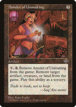 Amulet of Unmaking [Mirage] | Black Swamp Games