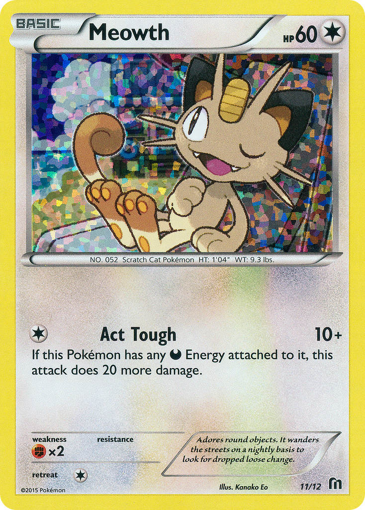 Meowth (11/12) [McDonald's Promos: 2016 Collection] | Black Swamp Games