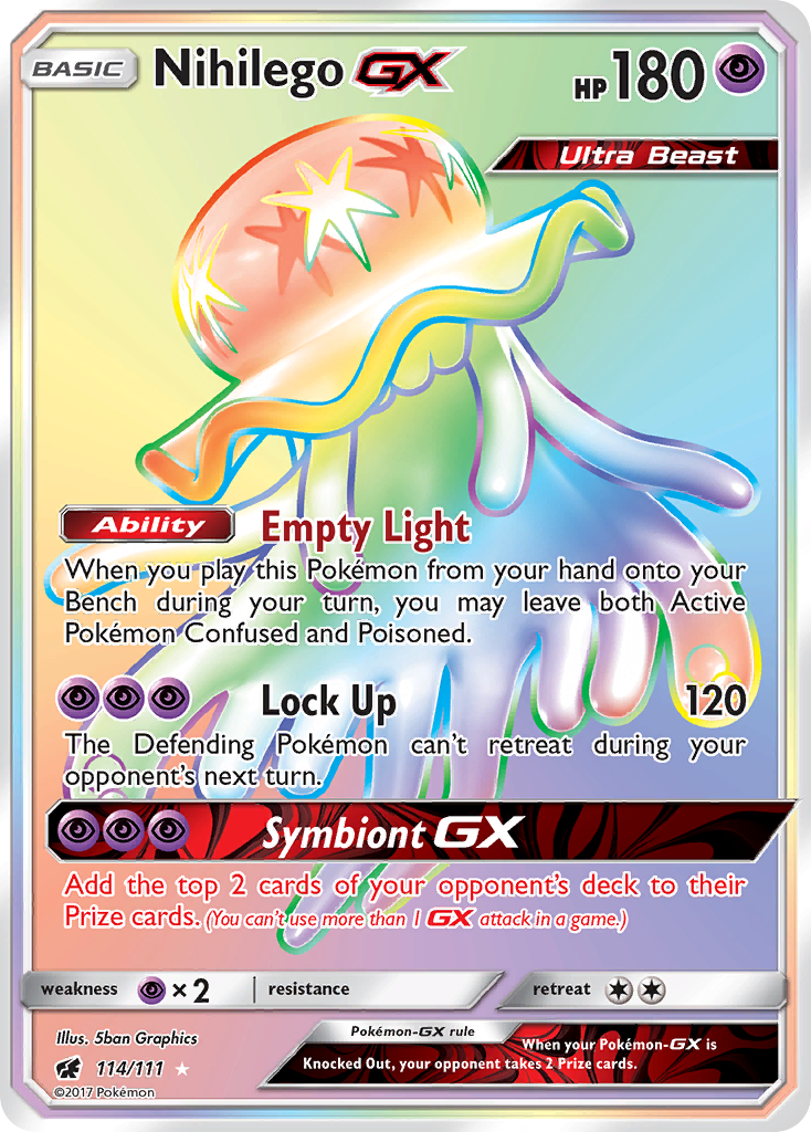 Nihilego GX (114/111) [Sun & Moon: Crimson Invasion] | Black Swamp Games