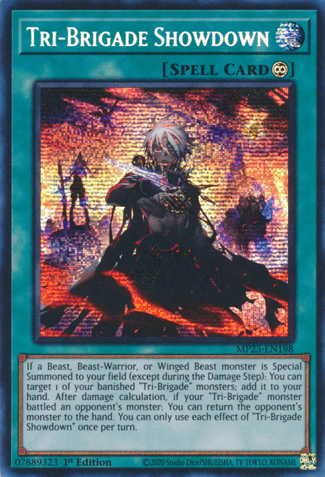 Tri-Brigade Showdown [MP23-EN198] Prismatic Secret Rare | Black Swamp Games