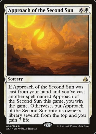 Approach of the Second Sun [Amonkhet] | Black Swamp Games