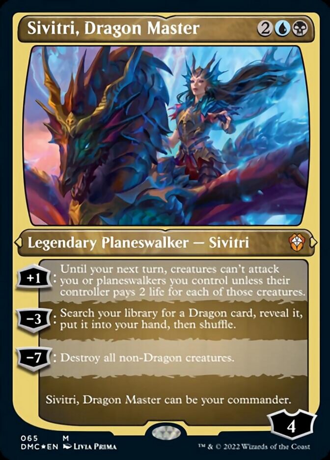 Sivitri, Dragon Master (Foil Etched) [Dominaria United Commander] | Black Swamp Games