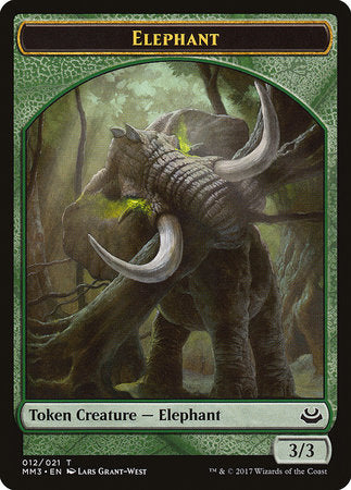 Elephant Token [Modern Masters 2017 Tokens] | Black Swamp Games