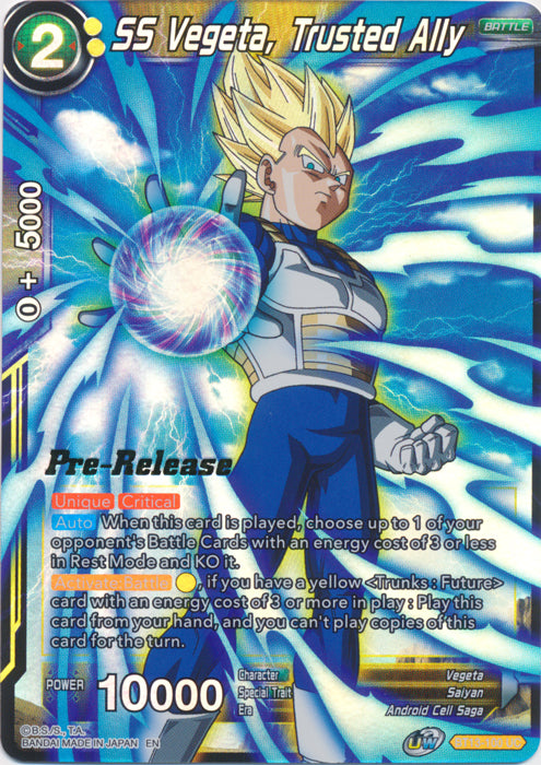 SS Vegeta, Trusted Ally (BT13-100) [Supreme Rivalry Prerelease Promos] | Black Swamp Games