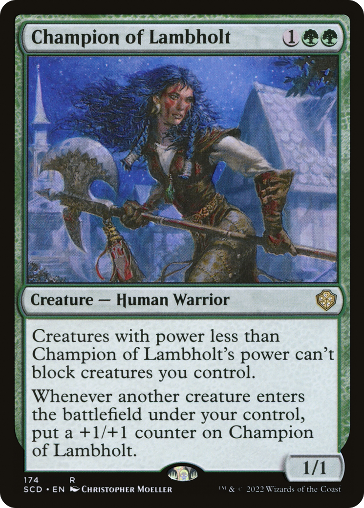 Champion of Lambholt [Starter Commander Decks] | Black Swamp Games