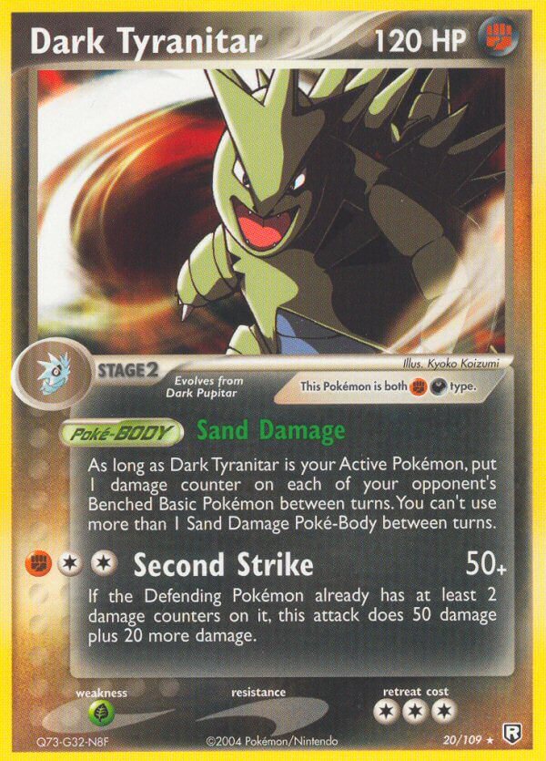 Dark Tyranitar (20/109) (Theme Deck Exclusive) [EX: Team Rocket Returns] | Black Swamp Games