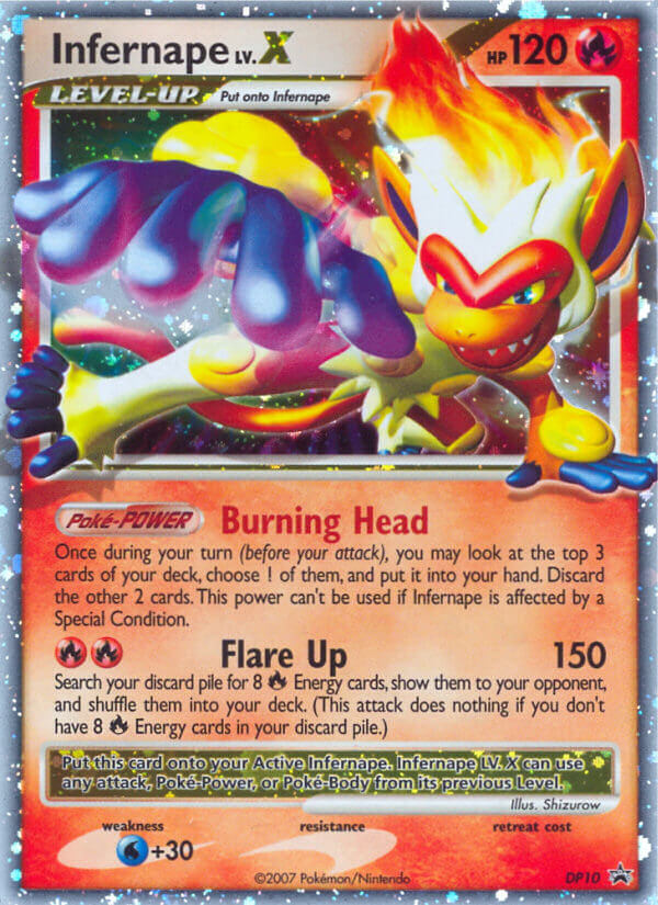 Infernape LV.X (DP10) [Diamond & Pearl: Black Star Promos] | Black Swamp Games