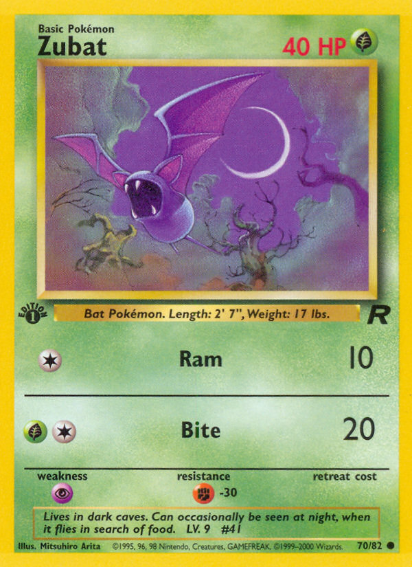 Zubat (70/82) [Team Rocket 1st Edition] | Black Swamp Games