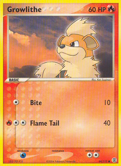 Growlithe (64/112) [EX: FireRed & LeafGreen] | Black Swamp Games