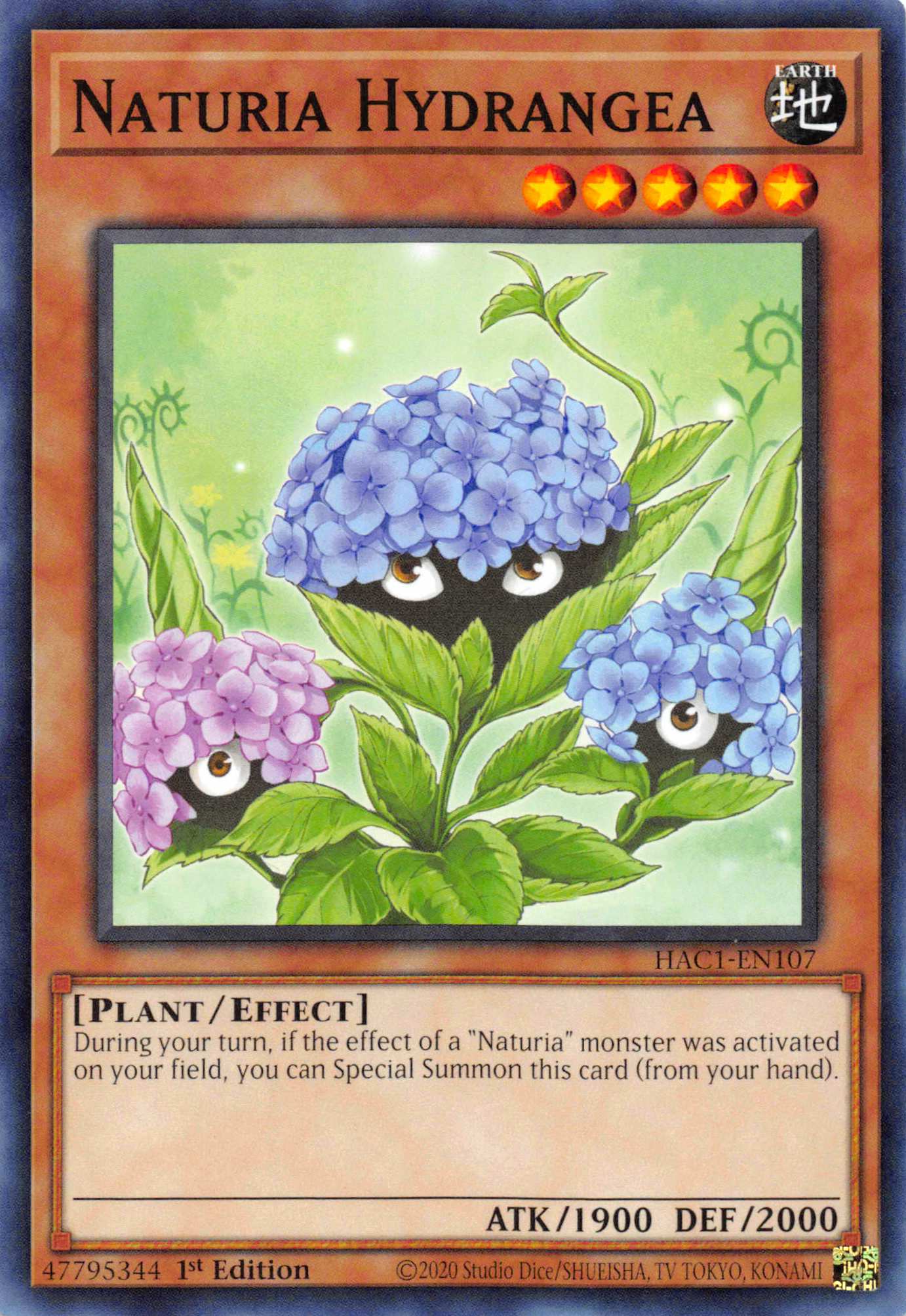 Naturia Hydrangea [HAC1-EN107] Common | Black Swamp Games