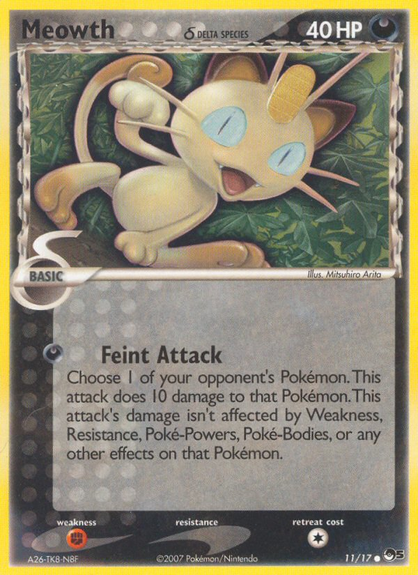 Meowth (11/17) (Delta Species) [POP Series 5] | Black Swamp Games