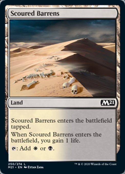 Scoured Barrens [Core Set 2021] | Black Swamp Games