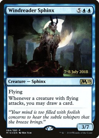 Windreader Sphinx [Core Set 2019 Promos] | Black Swamp Games