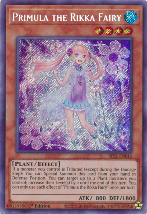 Primula the Rikka Fairy [SESL-EN015] Secret Rare | Black Swamp Games