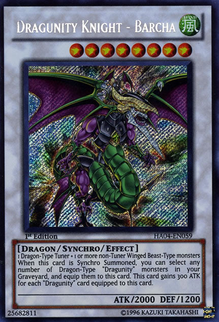 Dragunity Knight - Barcha [HA04-EN059] Secret Rare | Black Swamp Games