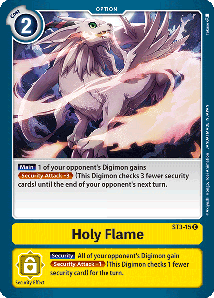 Holy Flame [ST3-15] [Starter Deck: Heaven's Yellow] | Black Swamp Games