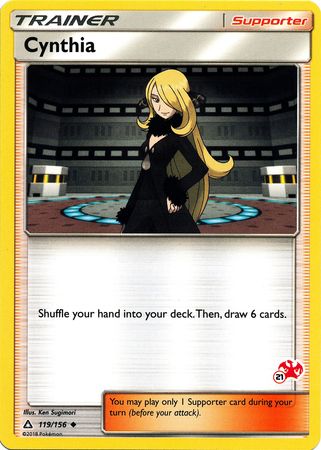 Cynthia (119/156) (Charizard Stamp #21) [Battle Academy 2020] | Black Swamp Games