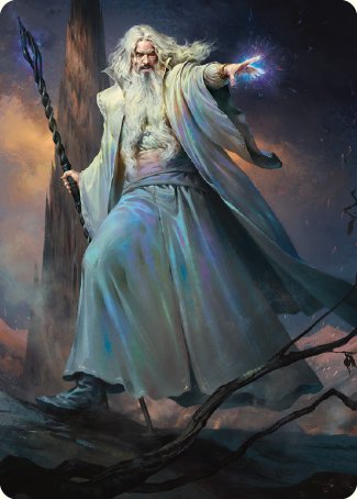 Saruman of Many Colors Art Card [The Lord of the Rings: Tales of Middle-earth Art Series] | Black Swamp Games