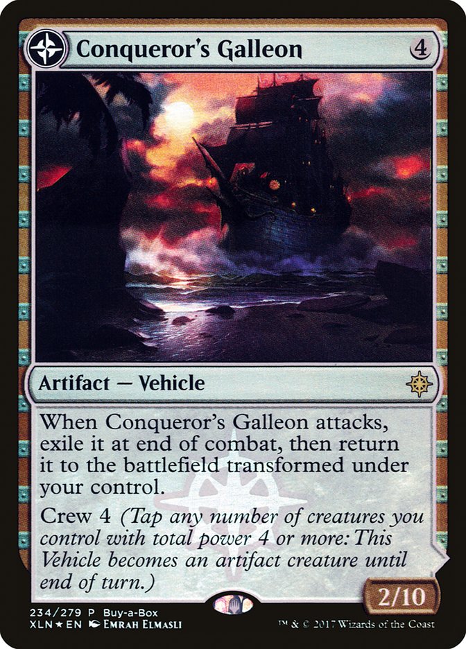 Conqueror's Galleon // Conqueror's Foothold (Buy-A-Box) [Ixalan Treasure Chest] | Black Swamp Games