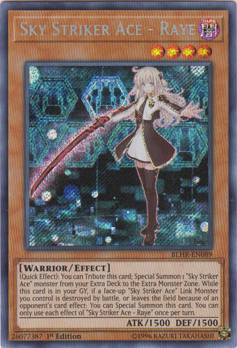 Sky Striker Ace - Raye [BLHR-EN089] Secret Rare | Black Swamp Games